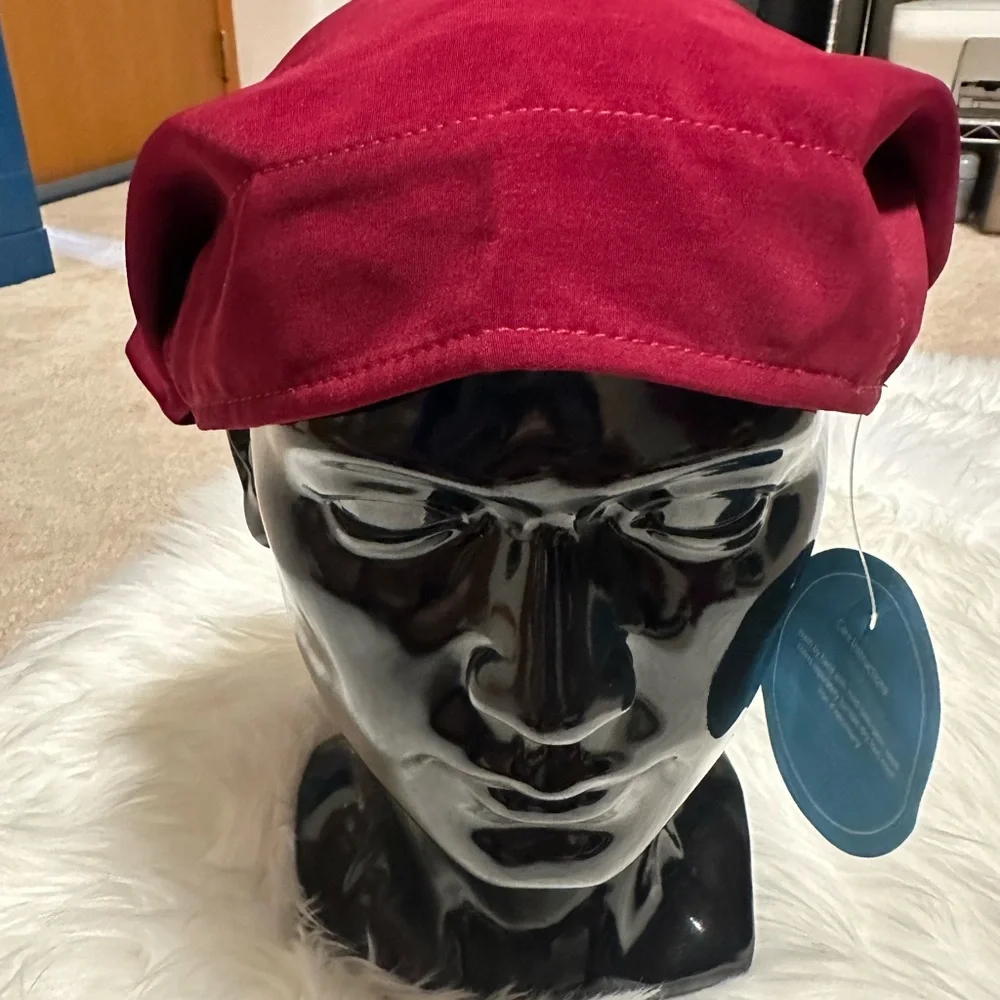 Maroon Cook Cap - Picture 1 of 4